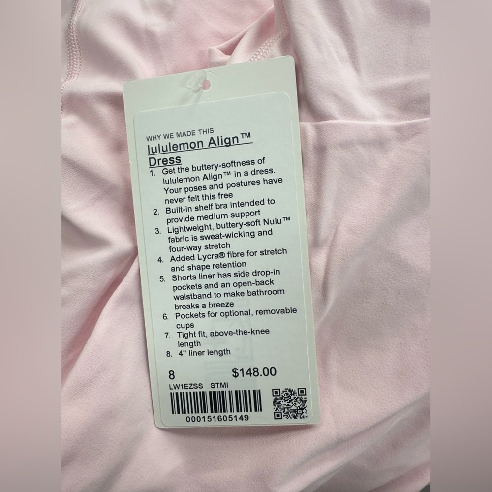 LuluLemon Align™ Dress in Strawberry Milkshake - Picture 7 of 7